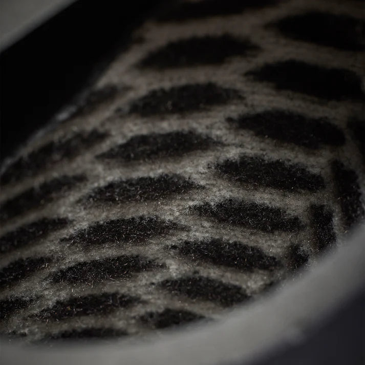 Close-up of a textured surface with a grid pattern shed nine