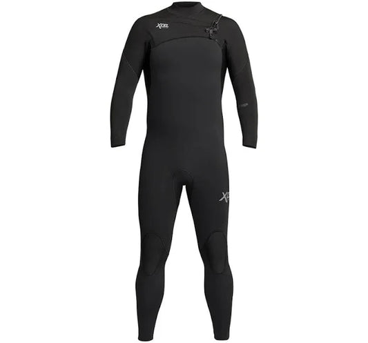 XCEL Kids Comp 3/2mm Chest Zip Wetsuit Black Youth Surfing Wetsuit Shed Nine