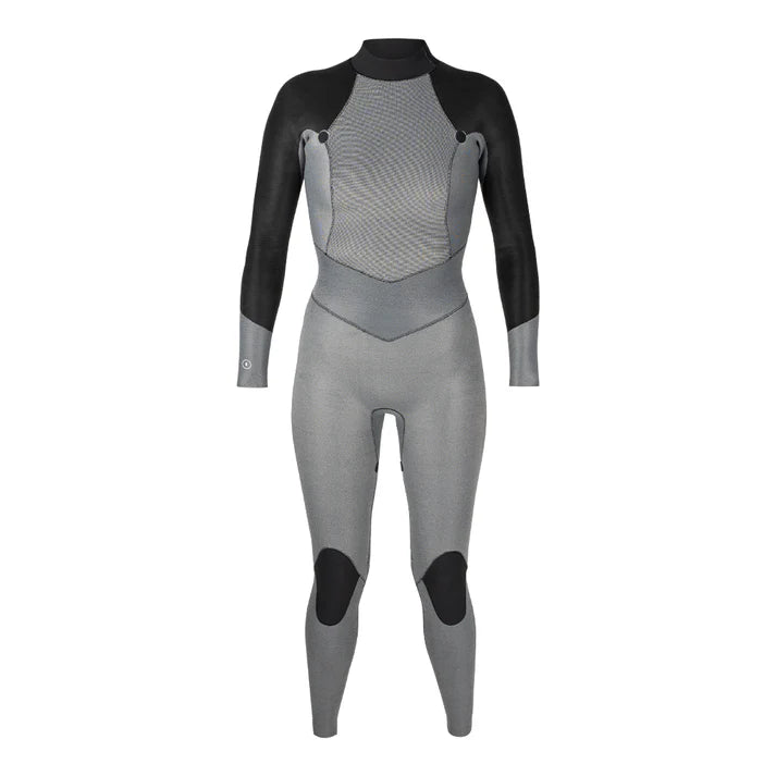Gray and black wetsuit on a white background shed nine