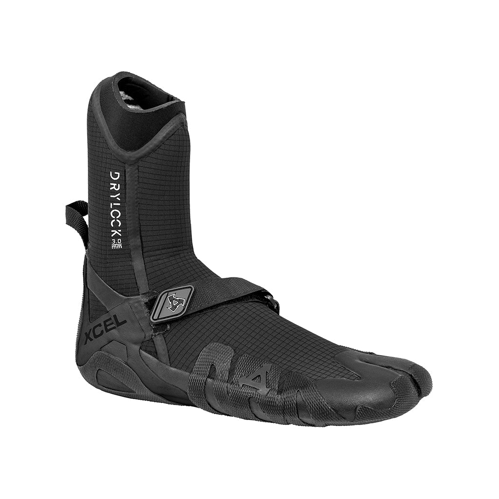 Xcel Drylock 3mm Split-Toe Wetsuit Boots - Black (ACV39019) product view 1