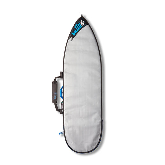 Balin UTE Surfboard Cover, silver exterior with carry handle