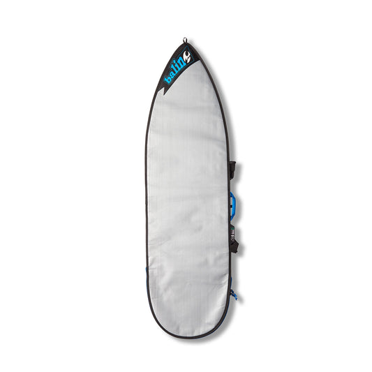 Balin UTE Surfboard Cover, silver panel with blue trim