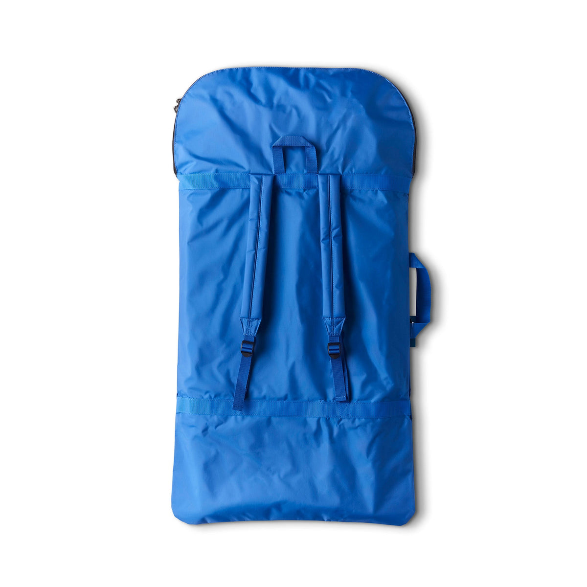 Balin Ignition Bodyboard Bag, blue back panel with adjustable backpack straps