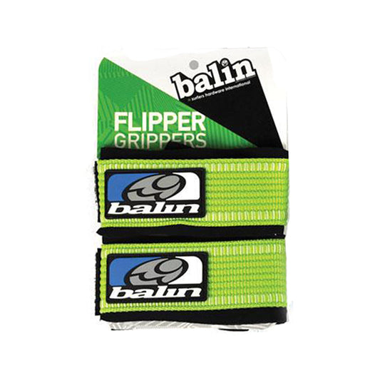 Balin Flipper Gripper Fin Tethers, green flipper-gripper straps on labelled packaging