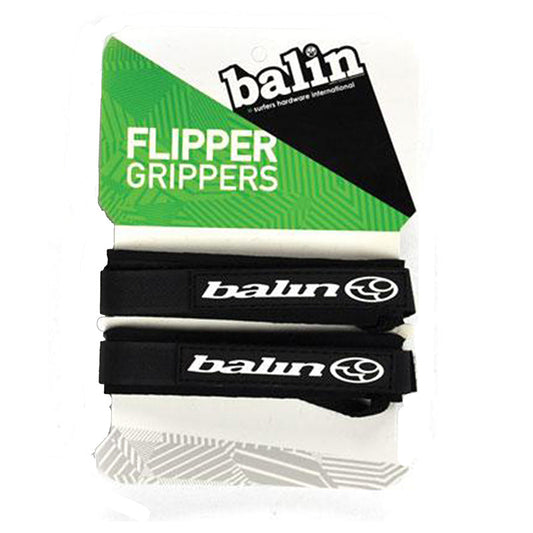 Balin Flipper Gripper Fin Tethers, black fin tethers on green-and-white Flipper Grippers packaging