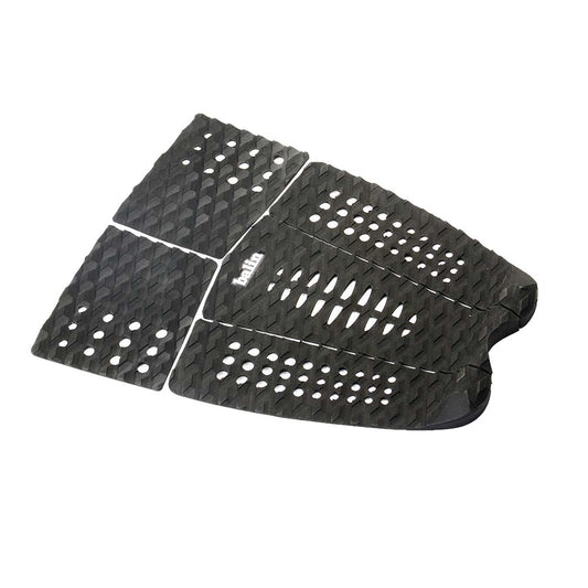 Balin Sucker Longboard 5-Piece Deck Grip, black five-piece textured deck pad shown at an angle