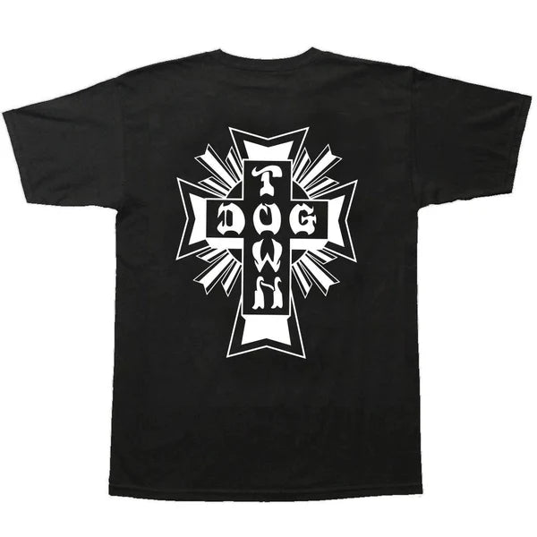Dogtown Cross Logo T-Shirt - Black/White