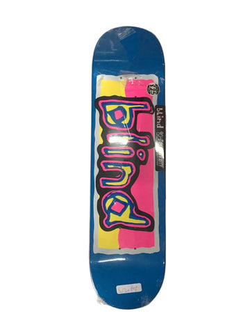 Blind Colored Logo RHM 8.25 Skateboard Deck – Blue