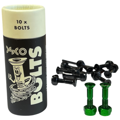 DSCO Bolts Allen 1 Inch 8 x Black 2 x Green