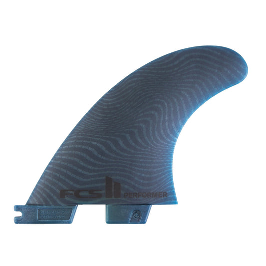 FCS II Performer Neo Glass Medium Tri Fins - Pacific - fin profile