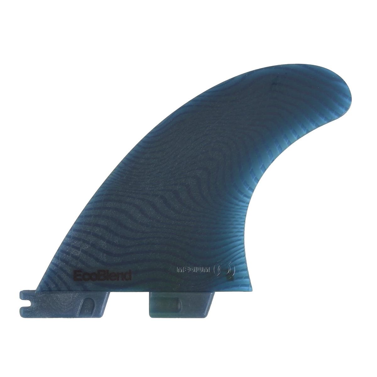 FCS II Performer Eco Neo Glass Medium Tri Fin Set - Pacific - inside fin view