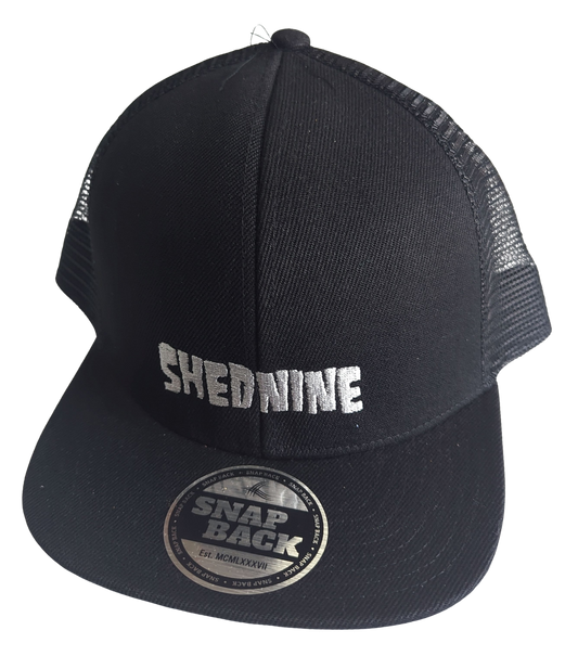 Shed Nine Black/White Snap Back Truckers - Shed Nine