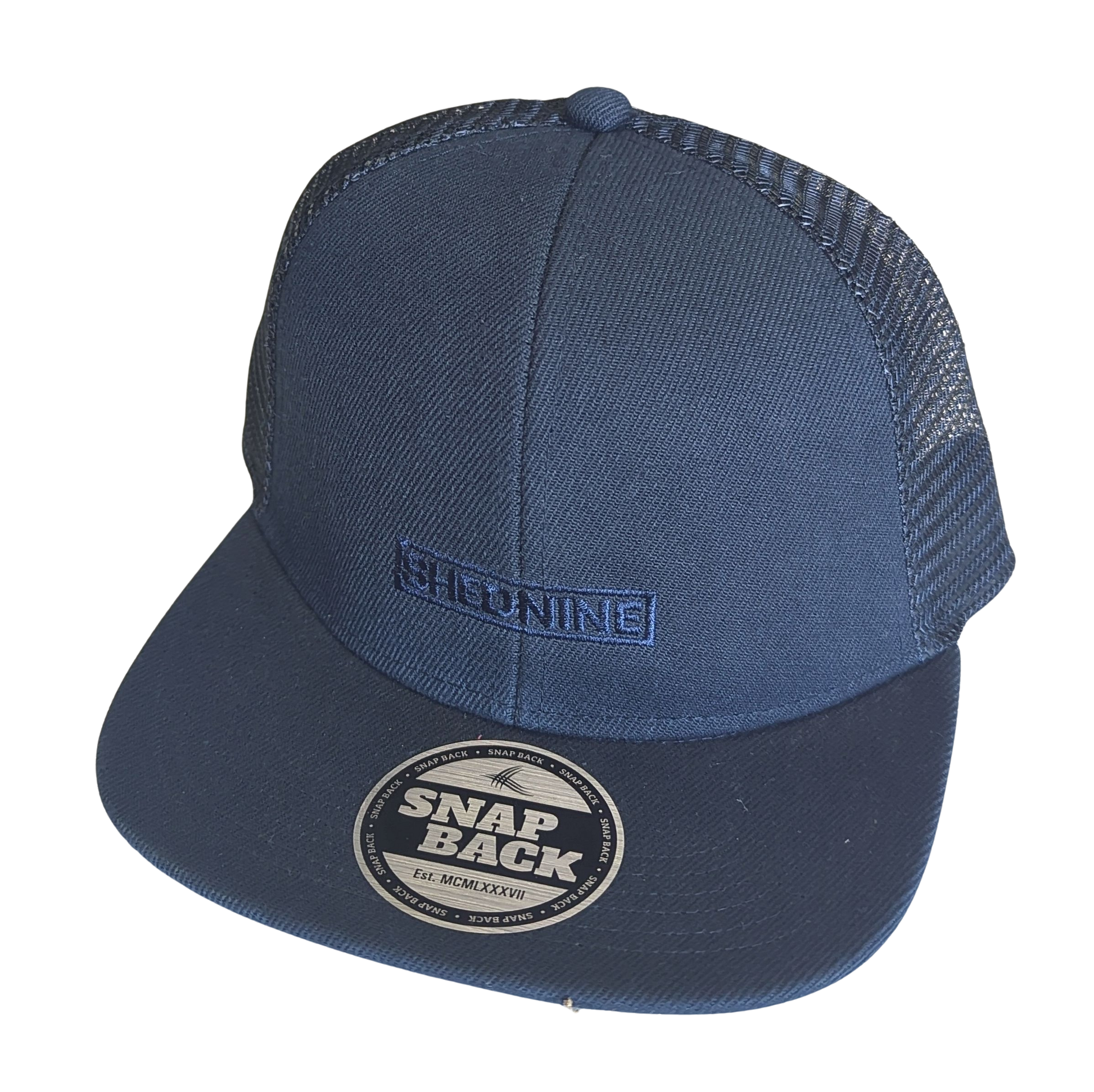 Shed Nine Navy Mesh Snap Back Cap - Shed Nine