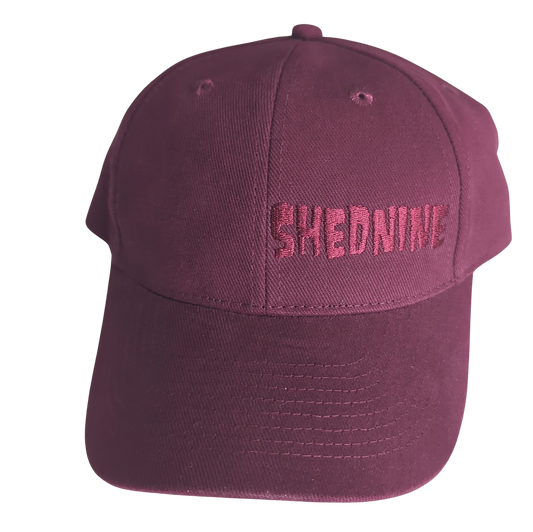 Shed Nine Maroon Buckle Cap (Bold Logo) - Shed Nine