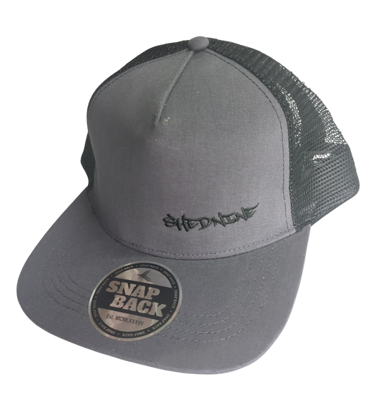 Shed Nine Grey Mesh Snap Back Cap - Shed Nine