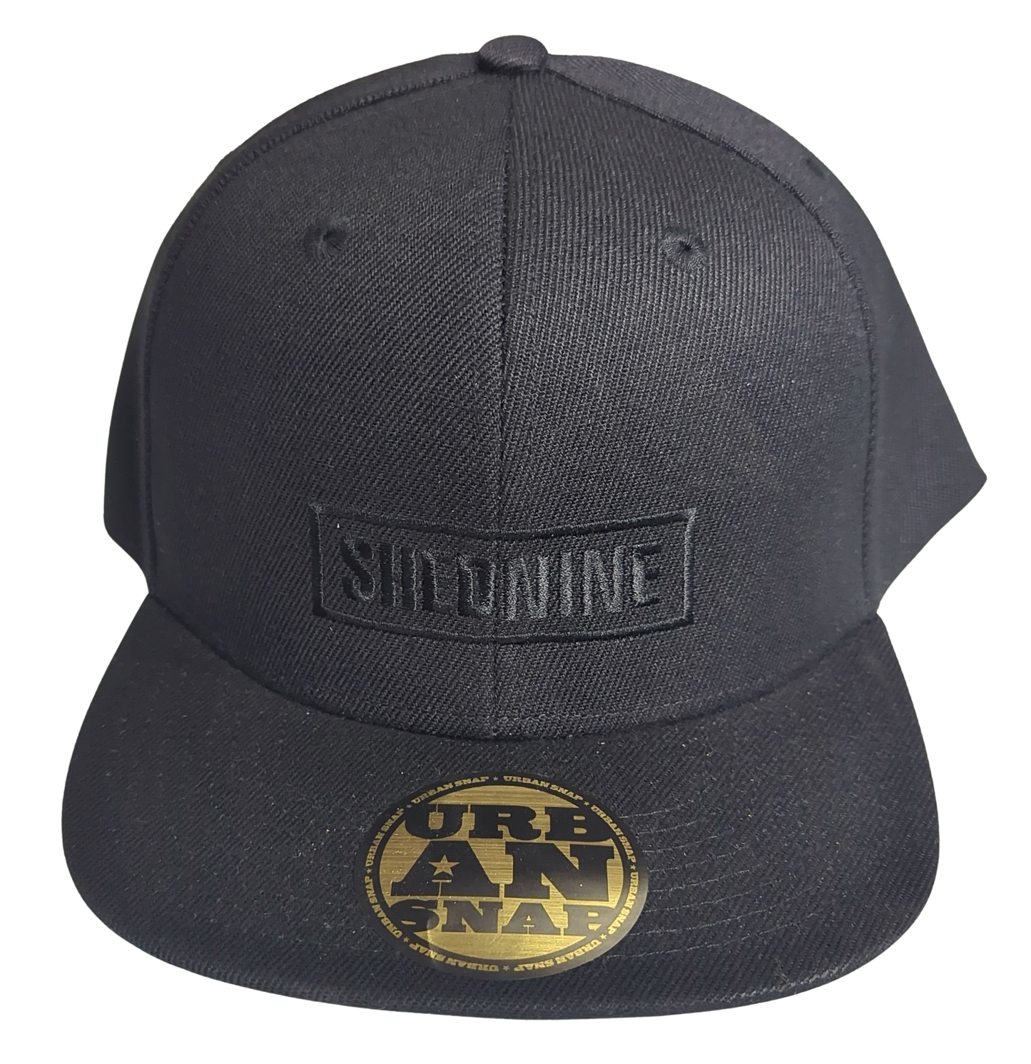 Shed Nine Black Snap Back SN Cap (Bold Logo) - Shed Nine