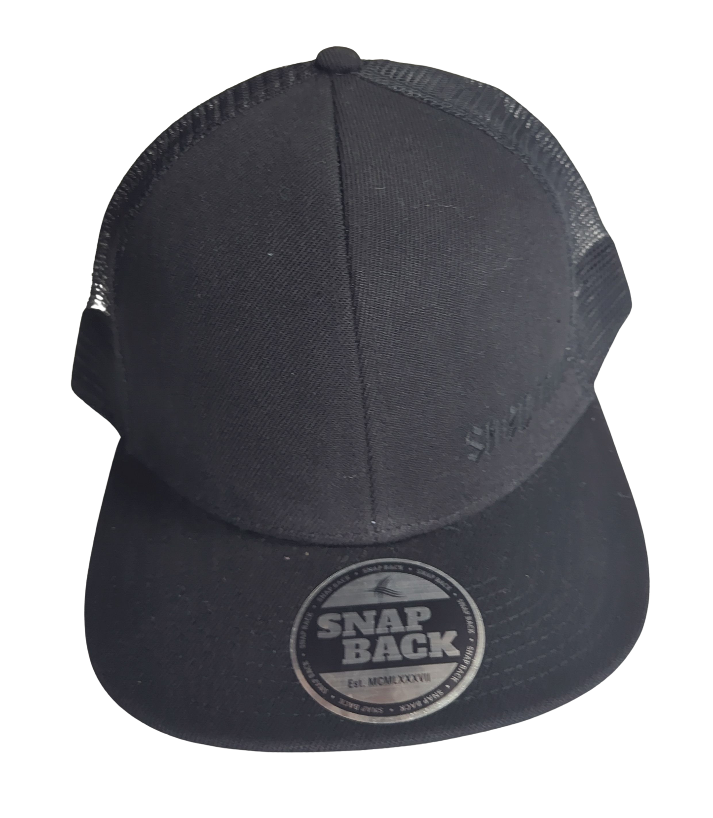 Shed Nine Black Mesh Snap Back Cap - Shed Nine