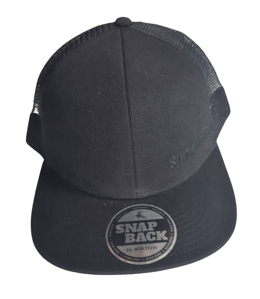 Shed Nine Black Mesh Snap Back Cap - Shed Nine