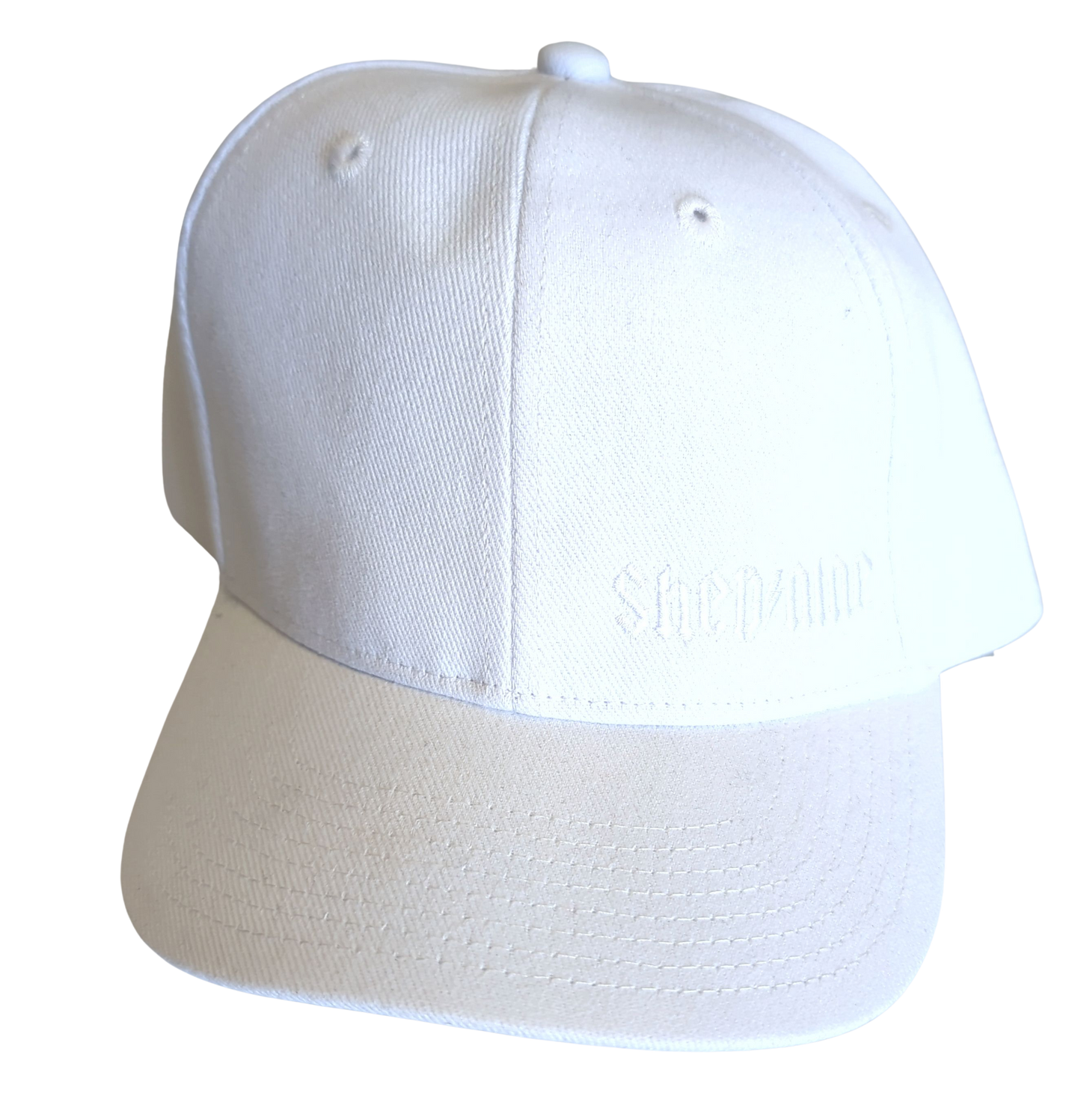 Shed Nine White Buckle Cap Lighting Logo - Shed Nine