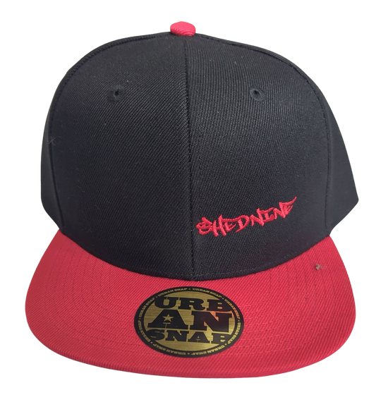 Shed Nine Red/Black Snap Back Cap - Shed Nine