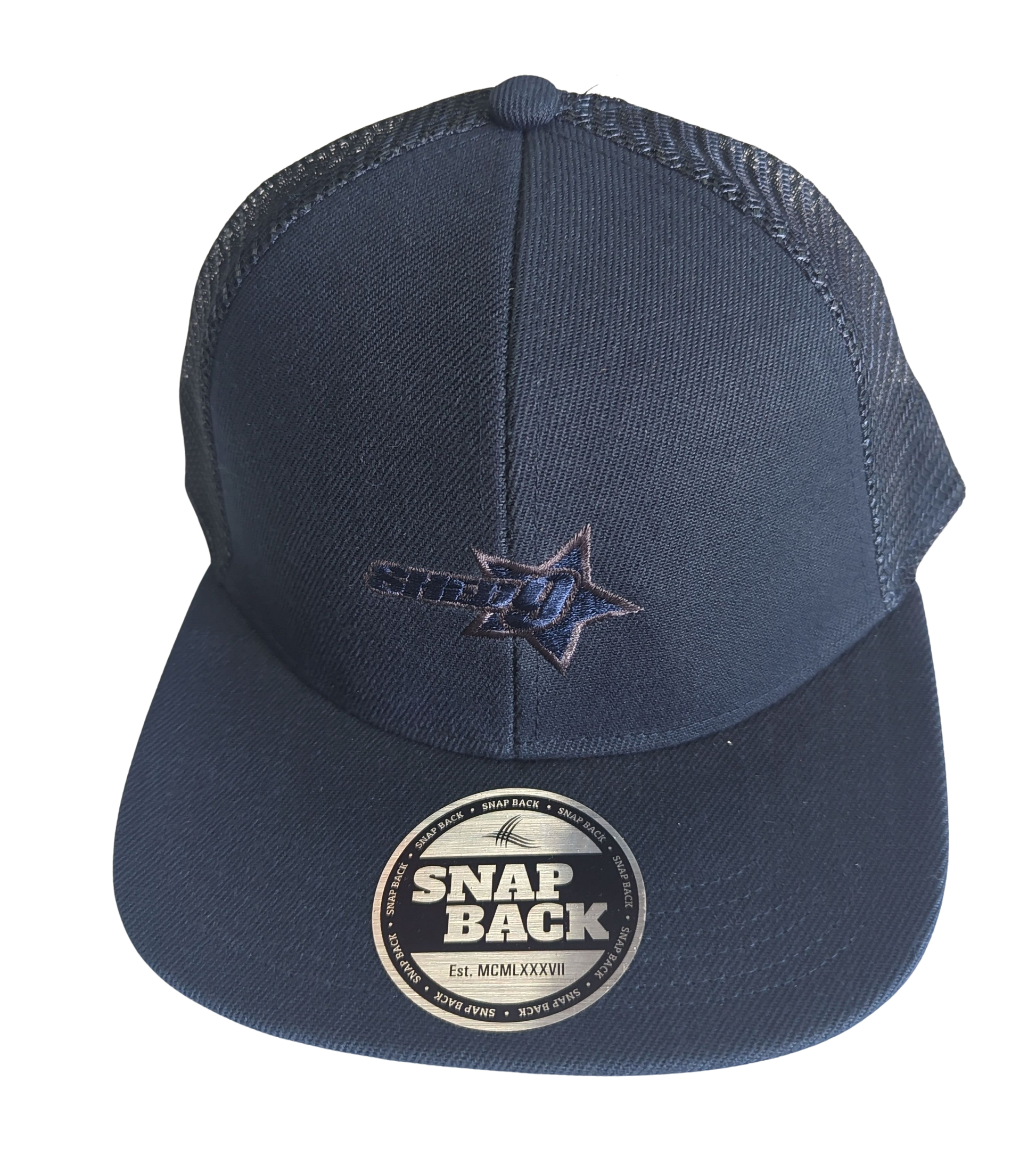 Shed Nine Navy Mesh Snap Back Cap - Shed Nine