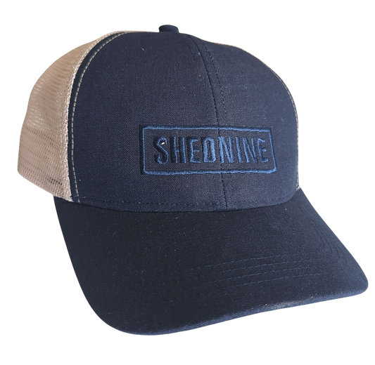 Shed Nine Navy/Cream Snap Back Cap - Shed Nine