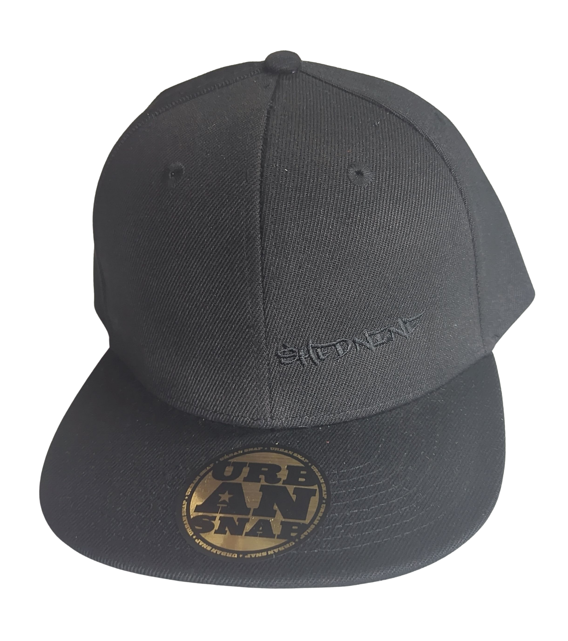 Shed Nine Black Snap Back Cap (Script Logo) - Shed Nine