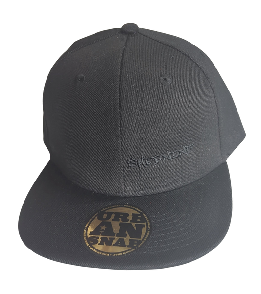 Shed Nine Black Snap Back Cap (Script Logo) - Shed Nine