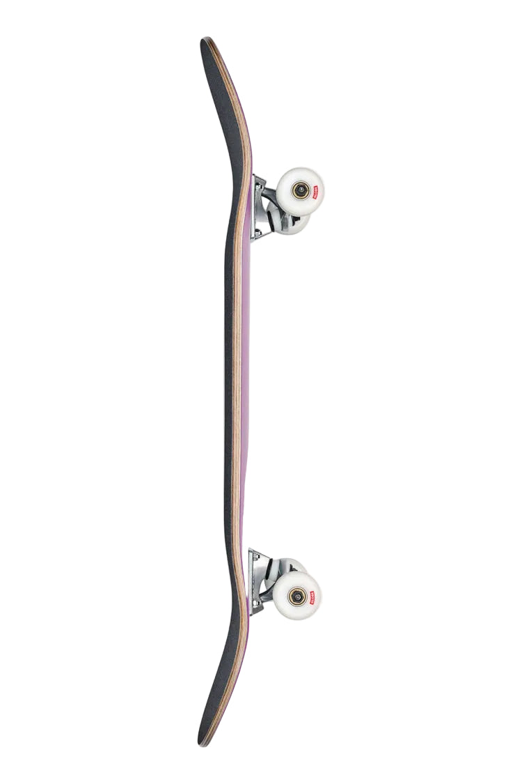 Side profile view of Globe Goodstock 7.75 inch Complete Skateboard in Desert Dusk shed nine