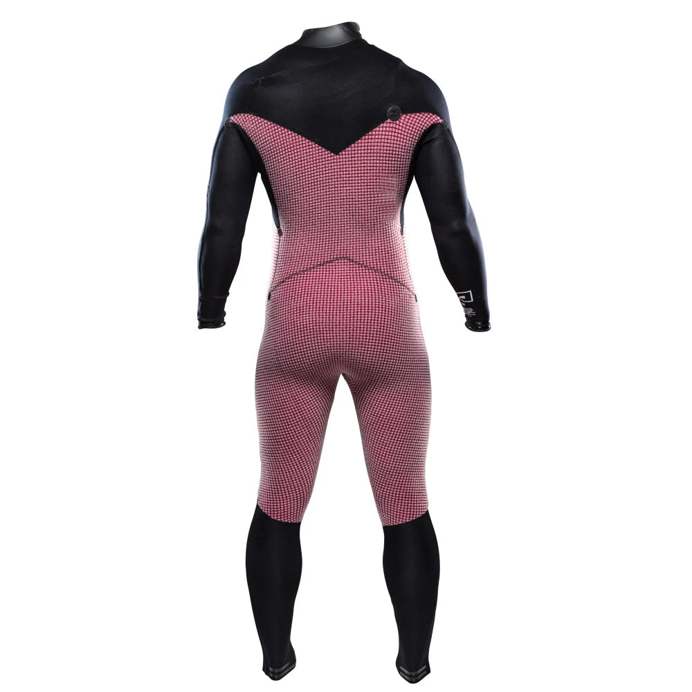 Attica ALPHA Chest Zip 4/3mm Steamer Wetsuit - Black / White