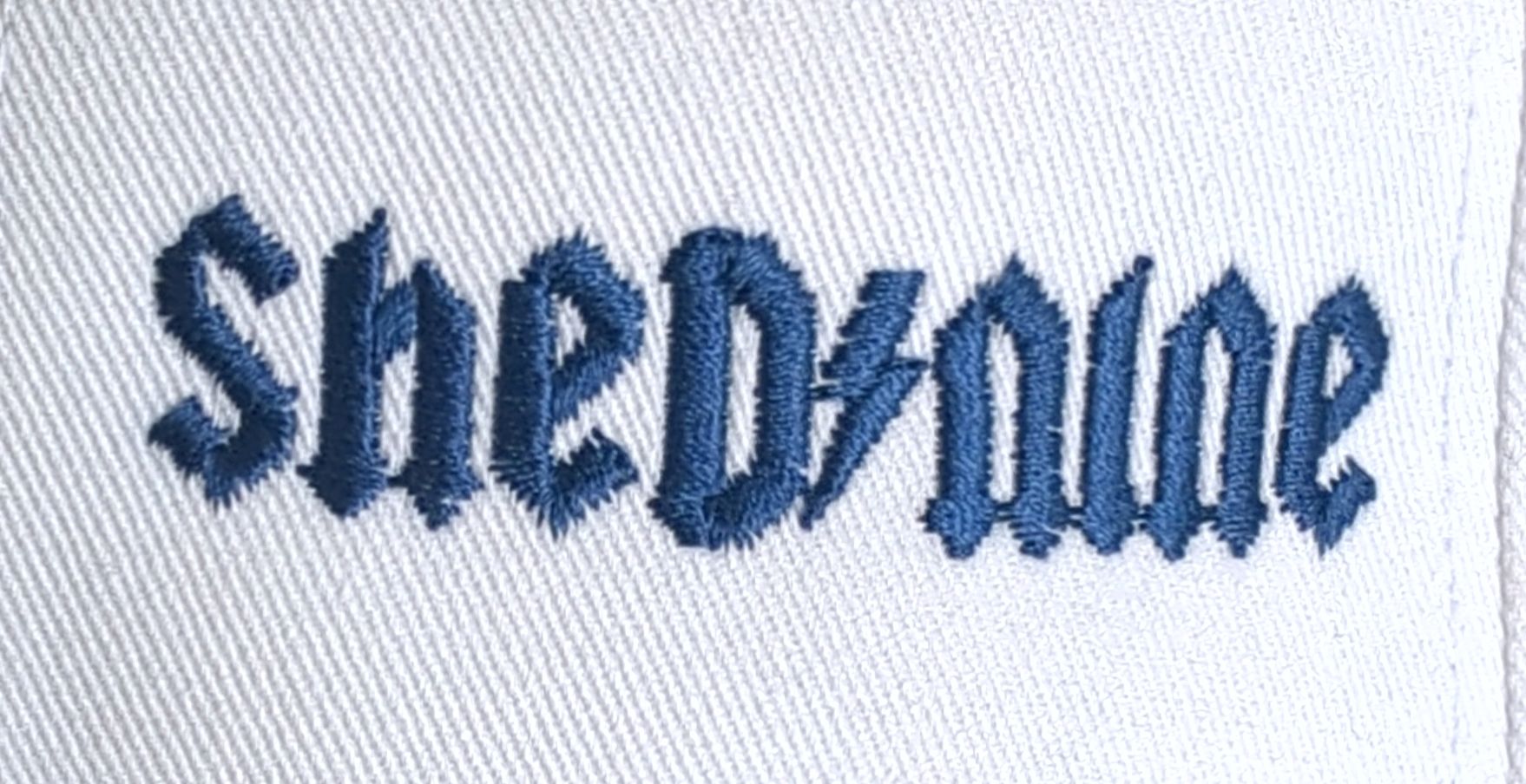 Shed Nine White/Blue Buckle Cap (Lighting Logo) - Shed Nine