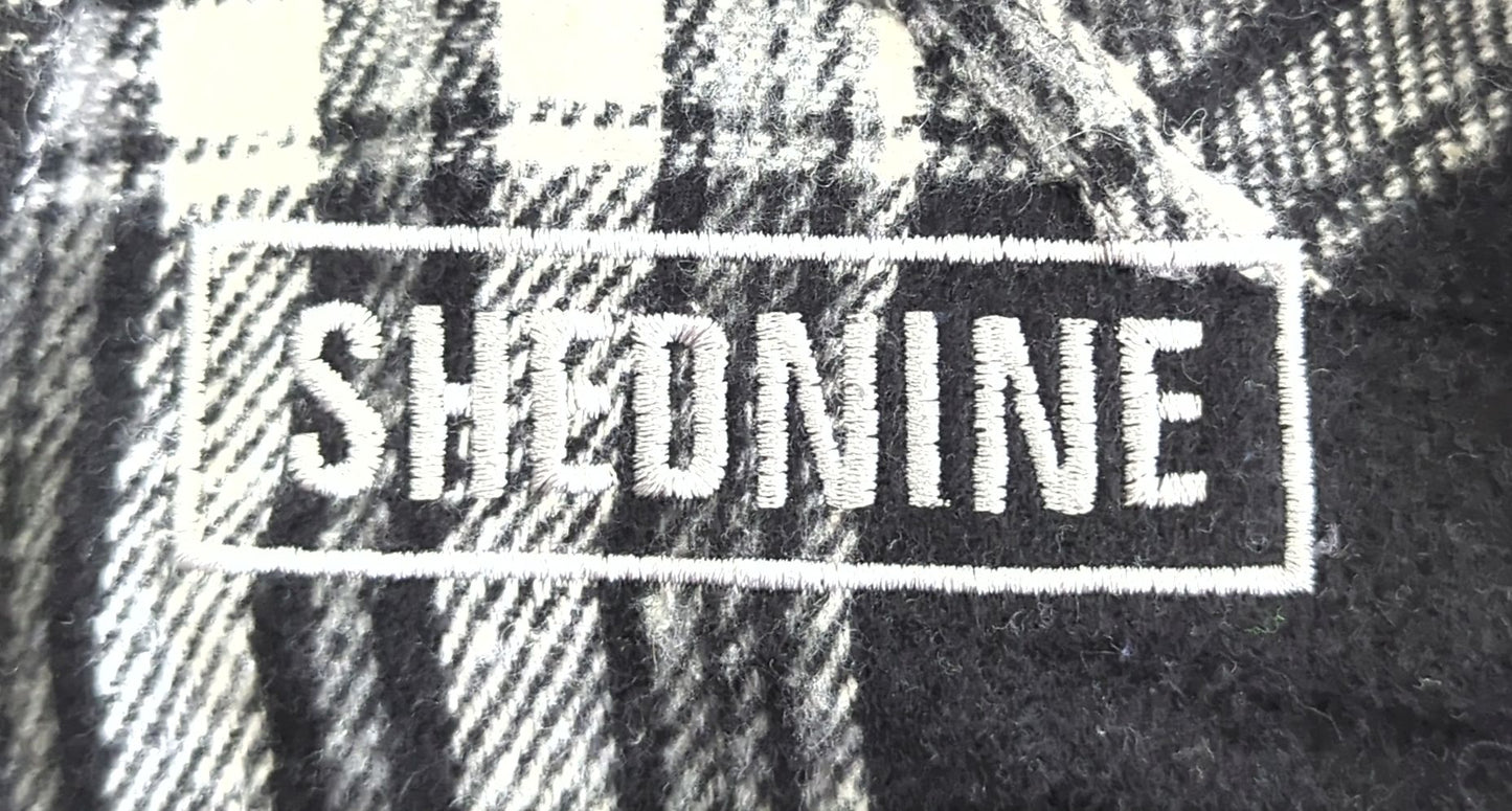 Shed Nine Flannel Long Sleeve Shirt (Bold Boxed SN Logo)