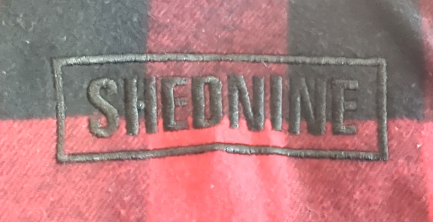 Shed Nine Flannel Long Sleeve Shirt (Bold Boxed SN Logo)