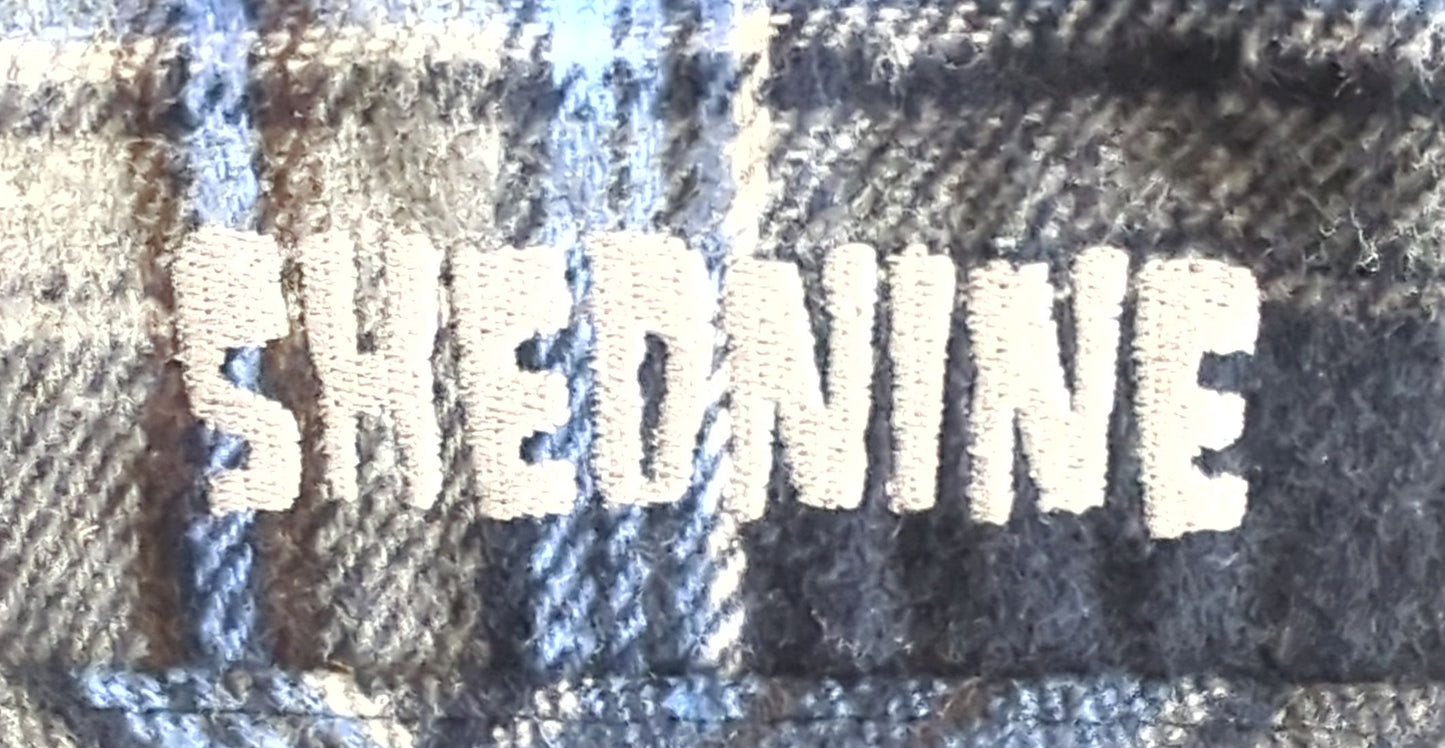 Shed Nine Flannel Long Sleeve Shirt (Bold SN Logo)