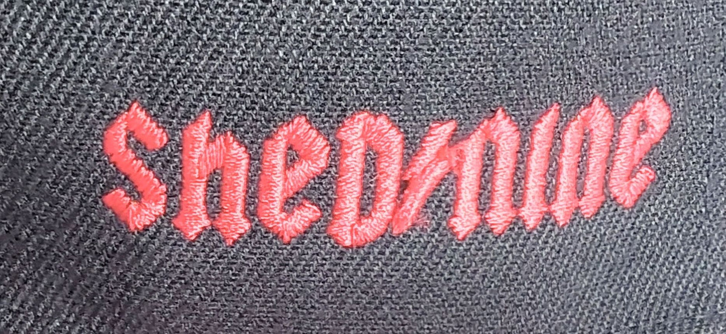Shed Nine Black/Red Snap Back Cap - Shed Nine