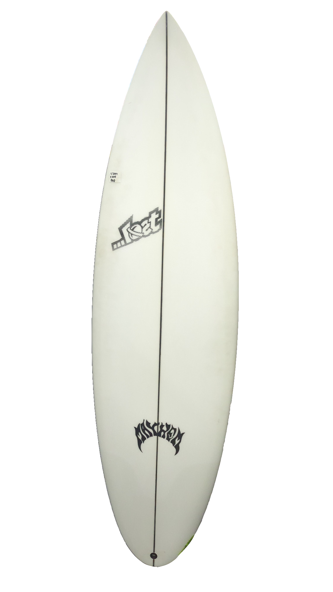 Lost Mayhem 5'9" surfboard deck with original logos and stringer