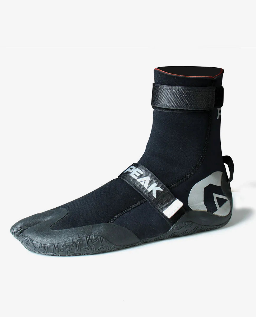 Peak Climax 3mm split toe wetsuit boots in black