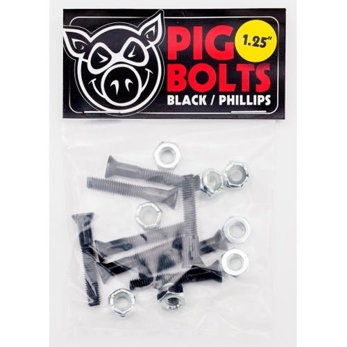 Pig Bolts Phillips Black