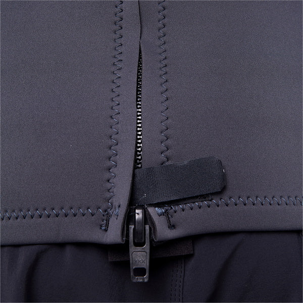 Rip Curl Omega 1.5mm Long Sleeve Wetsuit Jacket - Blue, lower-back zip detail view