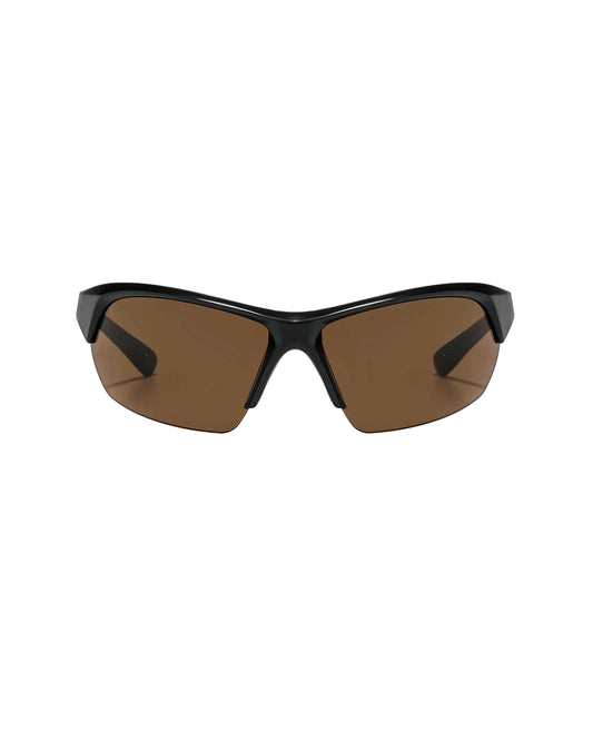 Ritual Vision Break & Enter Sunglasses in Metallic Black / Bronze front view shed nine