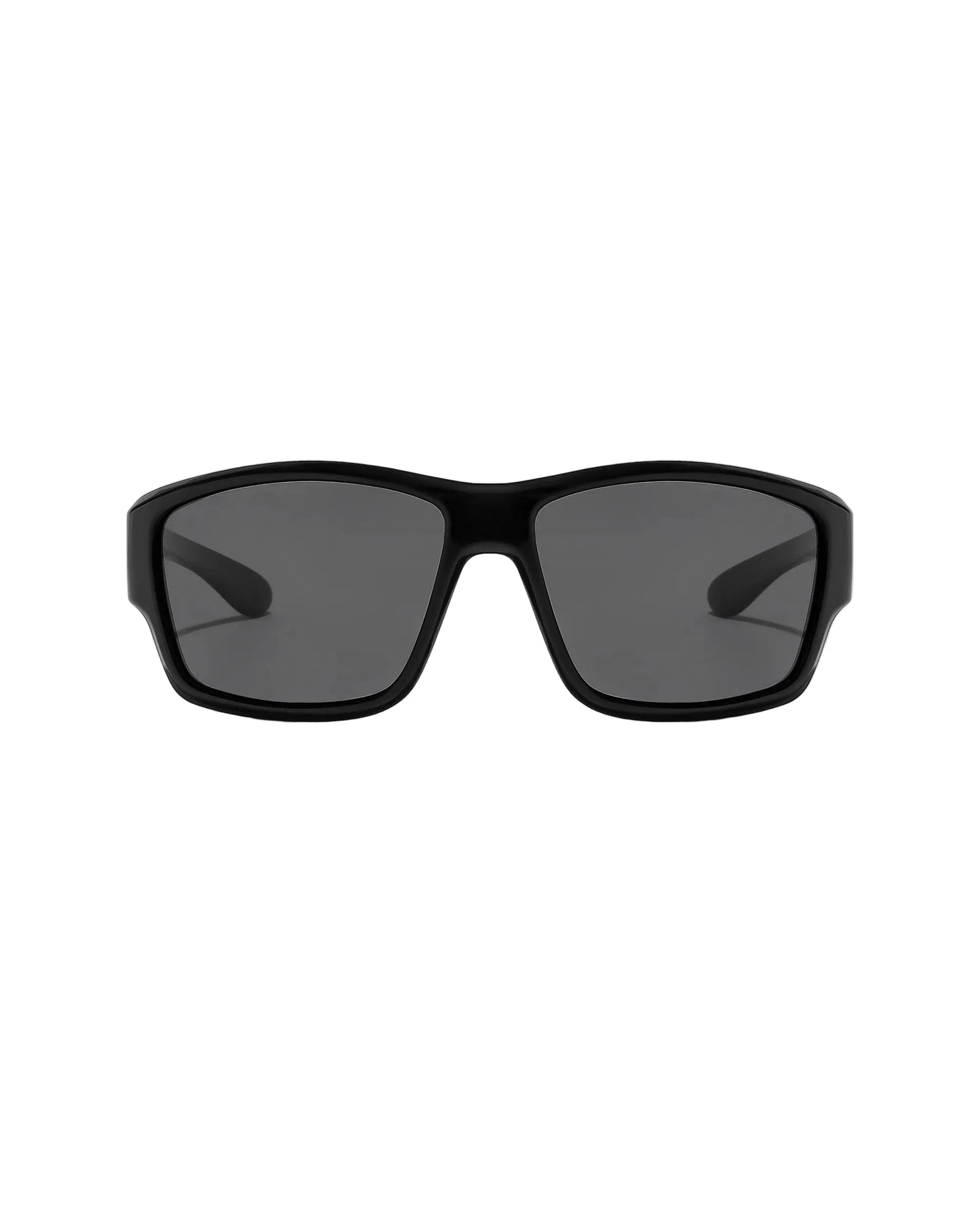 Ritual Vision The Decline Sunglasses in Black / Black Polarised 63 mm front view shed nine