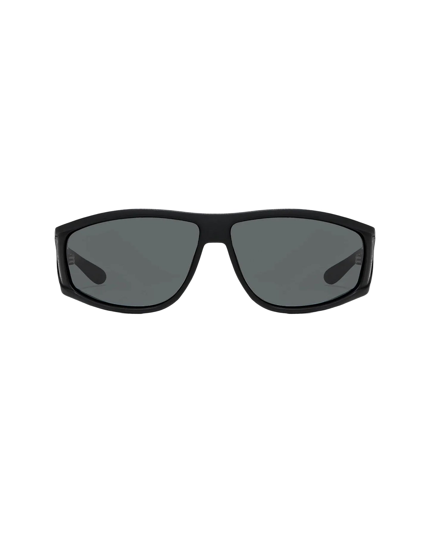 Ritual Vision The Vacationer Sunglasses in Matte Black / Black Polarised front view shed nine