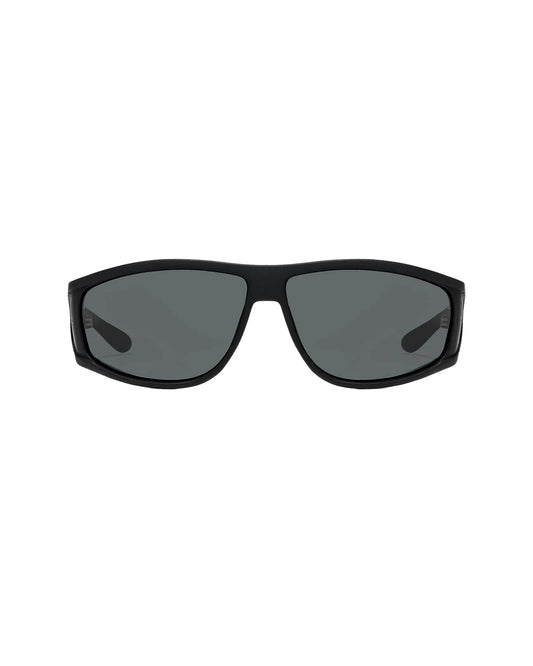 Ritual Vision The Vacationer Sunglasses in Matte Black / Black Polarised front view shed nine
