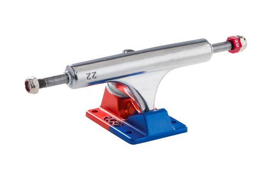 Ace Trucks AF1 Raw/Blue Orange Anodized