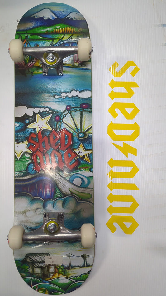 Shed Nine 8.0 Complete Skateboard