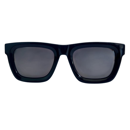 Salty Minds The Governor black sunglasses, front view