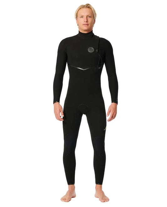 Person wearing a black wetsuit on a white background shed nine