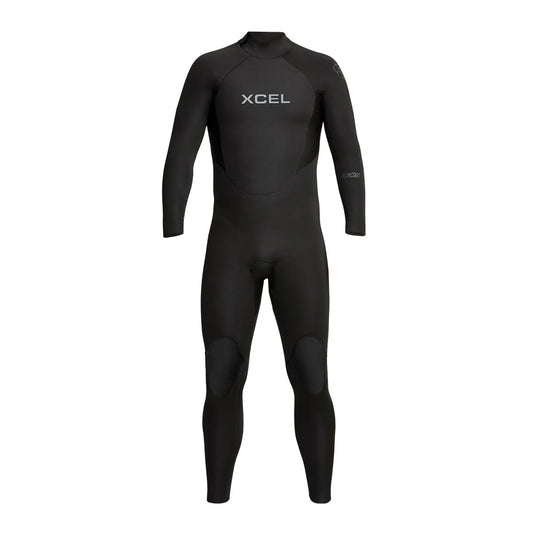 Black Xcel wetsuit on a white background shed nine