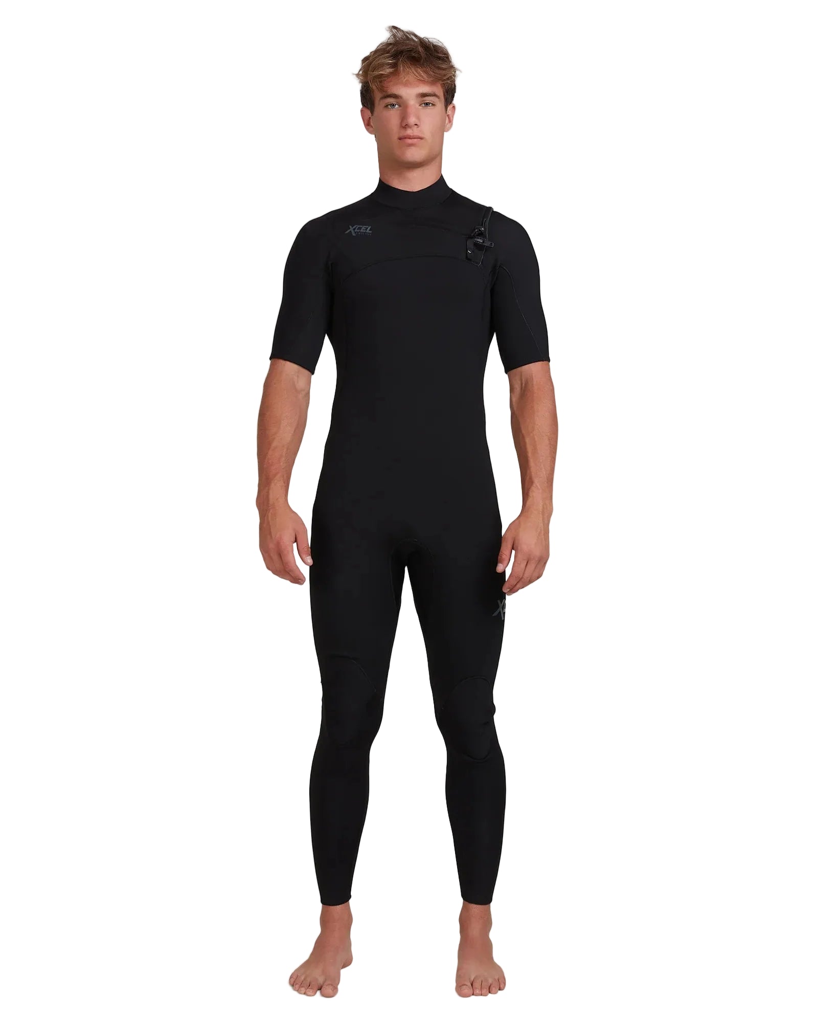 SHED NINE Man wearing a black wetsuit on a white background