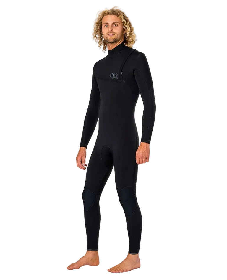 peak Men’s Climax Pro Zip Free 3/2GB Steamer Wetsuit in Black shed nine